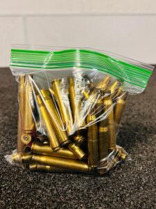 (60) Count Winchester 30-06 Sprg Brass Casings