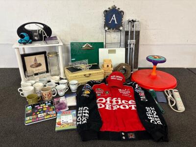 NASCAR Tony Stewart Jacket - Tile Cutter - Punisher Tiles - Jewlery Box - Coffee Cups - Tea Cups - Calculator - Scale - And More
