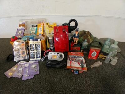 Variety Of Antiques & Collectibles Including (1) Vintage Corded Phone, Multiple Bottles From The 1800's, & Much More