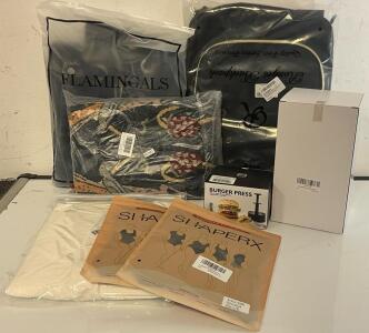 Boho Throw Blanket, Laptop Backpack, Women&rsquo;s Jeans (2XL), (2) Pcs Womens Shapewear (L-XL), Women&rsquo;s Sweater (L) & More