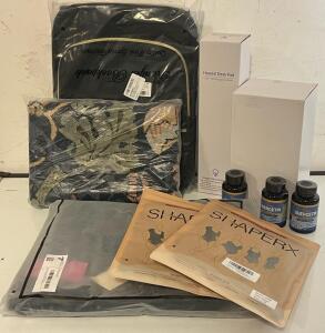 Boho Throw Blanket, Laptop Backpack, Heated Desk Pad, Women&rsquo;s Jeans (2XL), (2) Pcs Body Shapewear (L-XL) & More