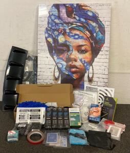 ALL NEW!!! Kalormore African American Canvas Wall Art, Shark Fin Diffuser, Air Conditioner Cover, Toiletries And More