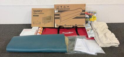 BRAND NEW PRODUCTS!!! Including (1) Splash Guard For Bathtub, (1) Smiry Bamboo Shoe Rack, (1) Access Tools Heavy-Duty Carrying Case, And So Much More!!