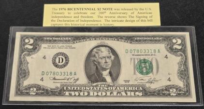 1976 Bicentennial $2 Note