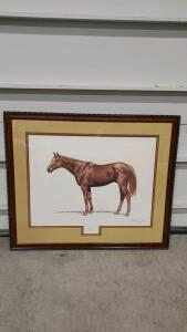 Fred Stone "Affirmed" Framed Print, 1978 Triple Crown Winner, Signed