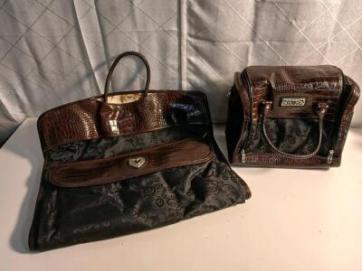 Vintage Brighton Weekender Travel Shoulder Bag & Vintage Brighton Garment Travel Bag