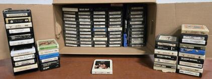 Whole Box of (96) 8-Track Tapes: Elvis, Doobie Brothers, Marie Osmond & Much More!