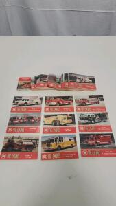Vintage Fire Engines Trading Cards
