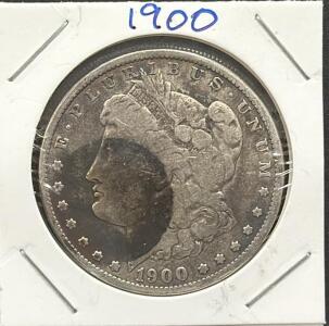 1900 Morgan Silver Dollar, Philadelphia Mint, No Mint Mark