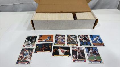 Box Of 1992 Topps Baseball Cards Including Big Name Players