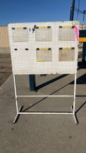 3ft x 4ft Pegboard on Metal Stand