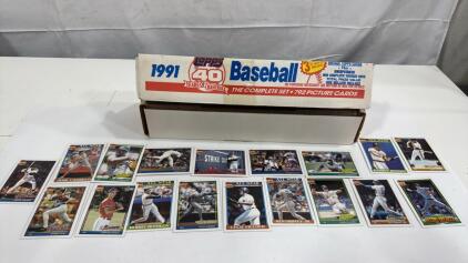 Set Of 1991 Topps Baseball Cards Super Nice Condition