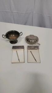 M.B. & Co Silver Plated Tableware & Writing Pads with Pens, Serial 8 42
