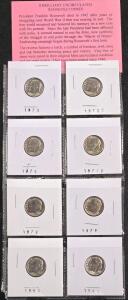 (8) 1970-1981 Brilliant Uncirculated Roosevelt Dimes