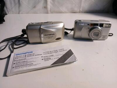 Olympus Stylus Epic Zoom 80 35mm Point Shoot Camera & Minolta Freedom Zoom 160 Camera