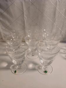 Set Of 8 Kusak Art Crystal Parfait Glasses