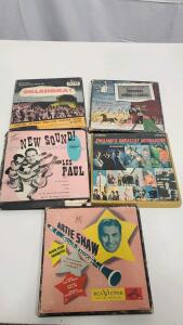 (5) Vintage 45 RPM and 10-inch vinyl Records,