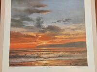 Vintage Limited-Edition Art Print "Point Dume" by Violet Parkhurst - 21" x 28" - 3
