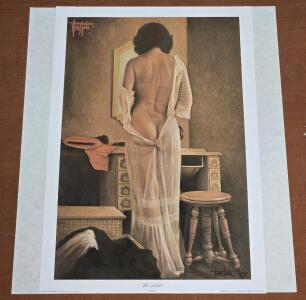 Vintage Limited-Edition Art Print "The Model" by Robert Transpota - 16" x 24"