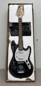 Alice Cooper Signed Full Size Guitar Beckett Witness Authenticated