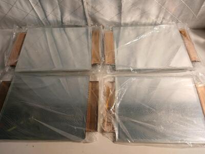 (8) 20"x13" Mirror Glass Formal Placemats