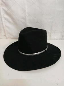 Vintage Resistol 4X Beaver Self-Conforming Black Hat -Size 7 1/8"