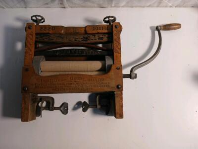 Vintage Anchor Brand Hand-Crank Clothes Wringer -26"L x16"H x4"W