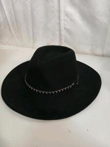 Vintage Stetson Crushable Grand Canyon Black Wool Hat -Size Medium