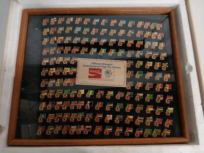 Official Olympic International Flag Pin 1984 Series