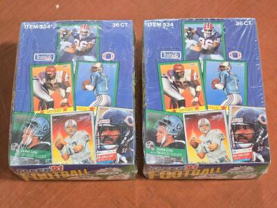 (2) FACTORY SEALED 1991 Fleer NFL Player Card Set Boxes