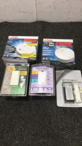 (2) Kiddie Smoke Detectors (2) Lutron Light Switch Kits And More