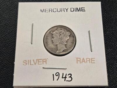 RARE 1943 Silver Mercury Dime