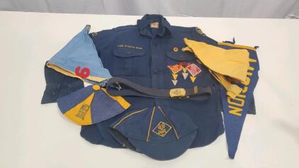 Vintage Cub Scouts Uniform Set, Boy Scouts of America, 1950s-1970s