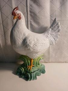 Vintage Italian Chicken Statue -21"Hx15"W