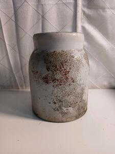 Vintage Stoneware Crock -6"D x10"H