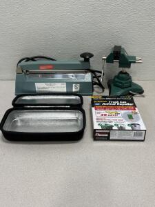 Central Forge Articulated Vacuum Vise. Midwest Pacific MP-8 Impulse Sealer And more