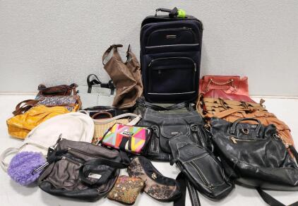 (1) Skyline Softside Suitcase And Assorted Bags