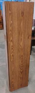 Wooden Storage Cabinet with Hinged Door and 3 Shelves