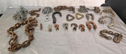 Collection Of Assorted Chain Hooks & Rings