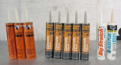 (10) Assorted Tubes Of Sealant
