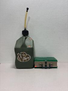 VP racing (5.5) gallon gas tank Plano Double-Sided 20-Compartment Satchel tackle box