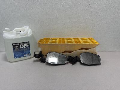 Leveler, a ramp-style block-Polaris RZR or Ranger mirror