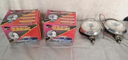 (2) Eagle Eye Off Road Halogen Lights & (2) Hella Halogen Off Road Lights