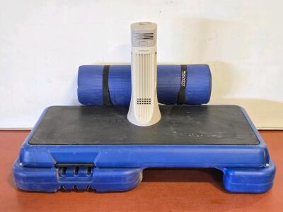 Vintage MyGym Fitness System, Bodyfit Thick Yoga Mat & IonPower Air Purifier