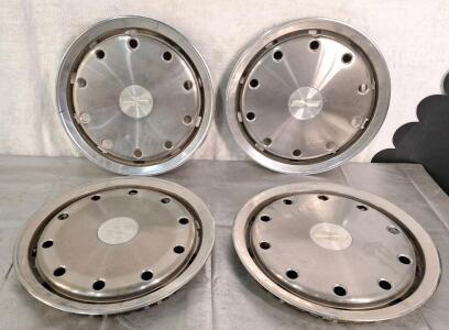 Set Of (4) Chevy Hub Caps, 17" Overall Diameter