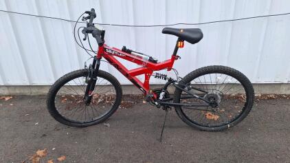 (1) 24" NEXT Gauntlet - Red/Black - 21-Speed Mountain Bike