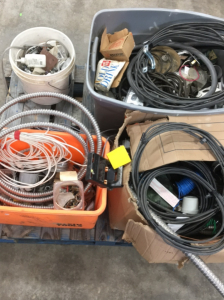 Pallet Of Electrical Wire, Conduit Cover & Fittings, And More