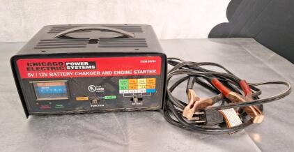 (1) Chicago Electric 6v/12v Battery Charger & Engine Starter