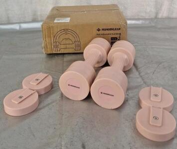 (1) Pair Of Manueklear Fast Adjustable Dumbbells, Pink
