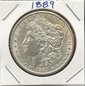 1889 Morgan Silver Dollar, 90% Silver, Philadelphia Mint